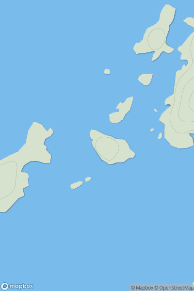 Thumbnail image for Eilean Dubh [Scourie to Lairg] showing contour plot for surrounding peak